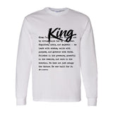 I AM HIM — King Definition | Black Ink | Long Sleeve Tee | Definitions of HIM Collection