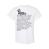 I AM HIM — Heir Definition | Black Ink | T-Shirt | Legacy Collection