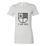 I AM HER Shield Tee: Empowering Women's Graphic T-Shirt