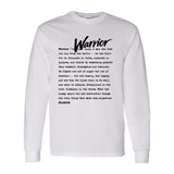 I AM HIM — Warrior Definition | Black Ink | Long Sleeve Tee | Definitions of HIM Collection