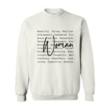 Definition of a Woman Crewneck – The Statement. The Standard