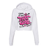 That Girl — Hot Pink Graffiti Cropped Hoodie | Around the Way Girl Collection