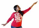 Delta Sigma Theta Inspired - EST. 1913 Women's Wideneck Top - I AM HER Apparel