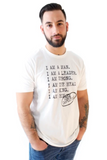I AM A MAN' - Casual Men's White Tee - I AM HER Apparel
