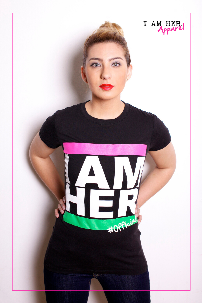 I AM HER Tees for Women - Pink/Green - I AM HER Apparel