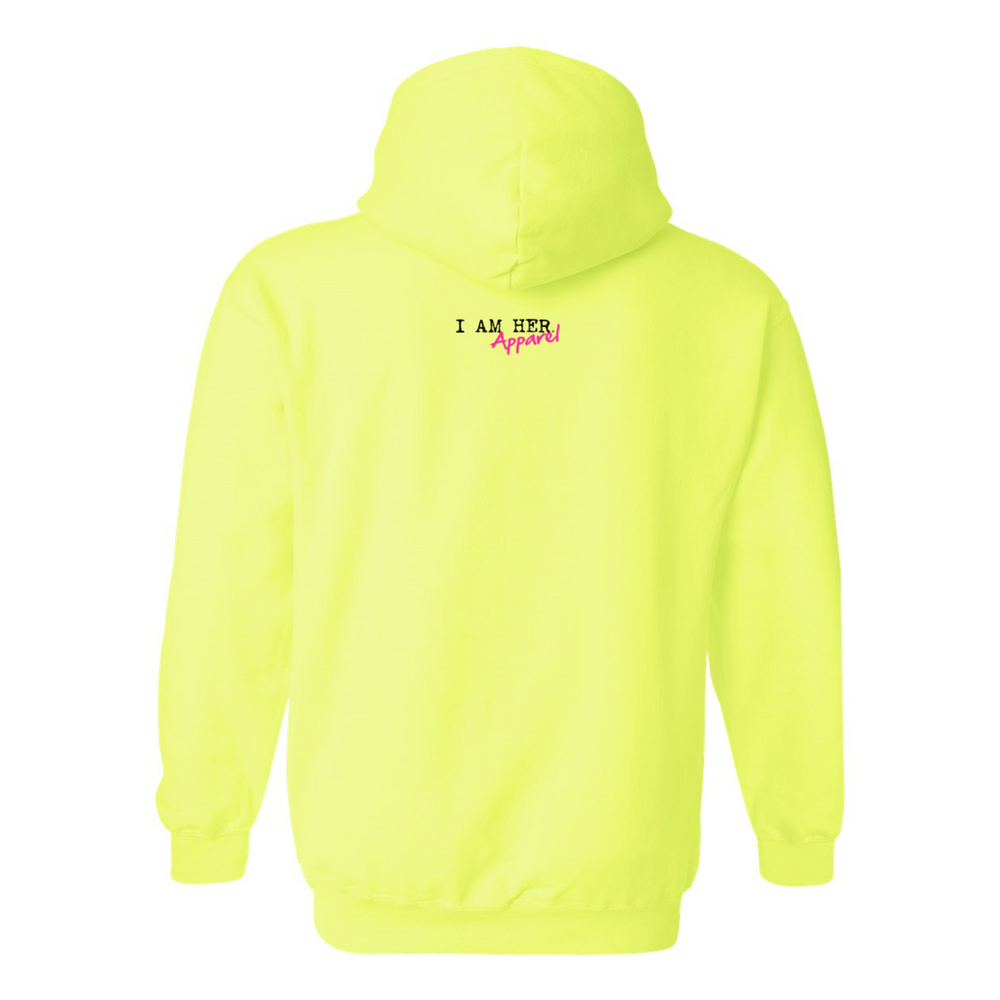 I AM HER Women's Hooded Sweatshirt - Neon - I AM HER Apparel