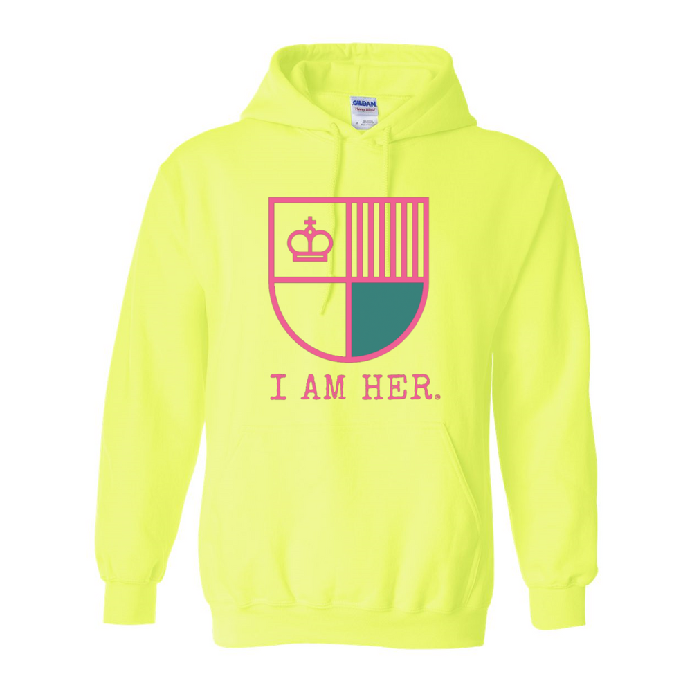 I AM HER Shield Women's Hooded Sweatshirt - I AM HER Apparel