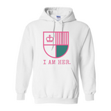 I AM HER Shield Women's Hooded Sweatshirt - I AM HER Apparel