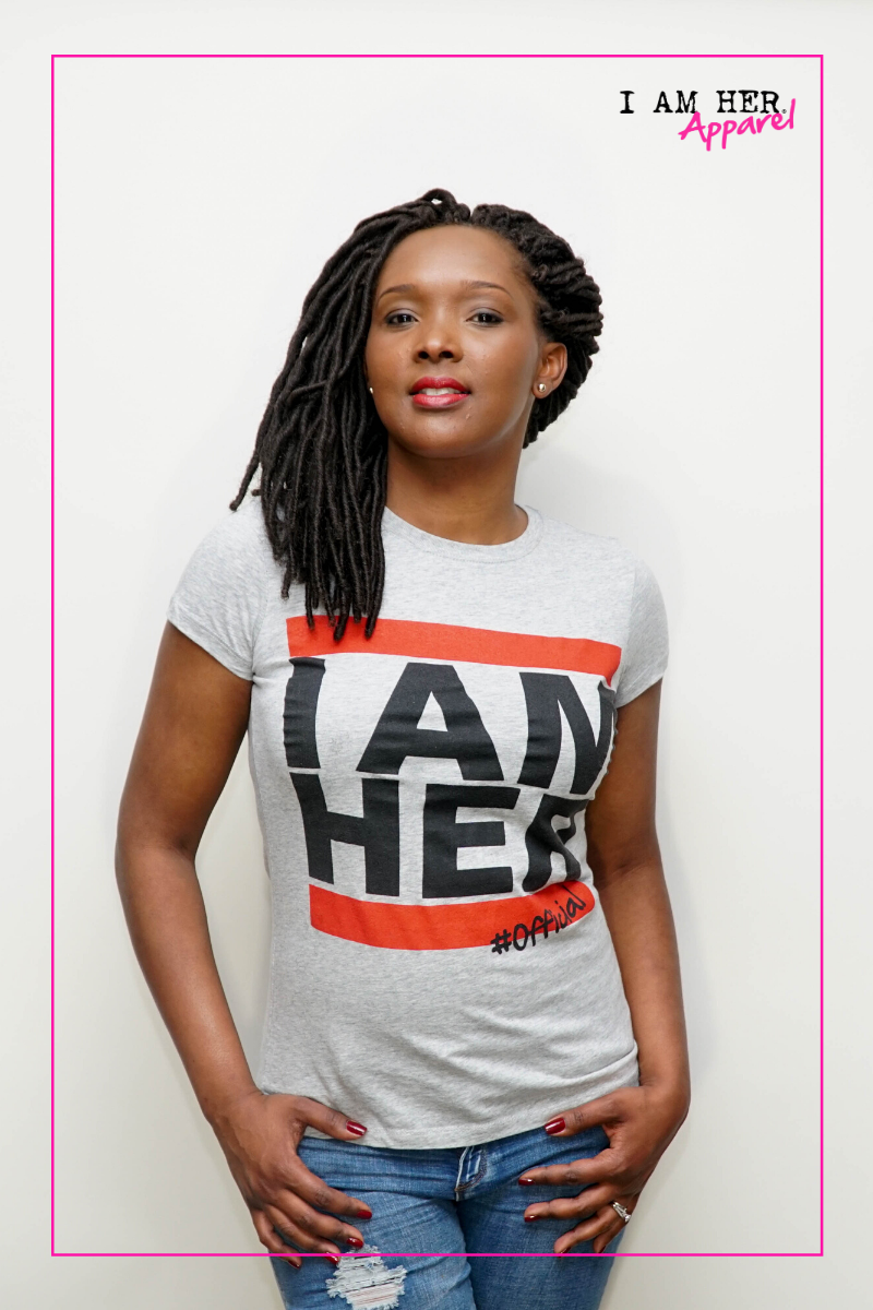 I AM HER - Tees for Women - Gray - I AM HER Apparel