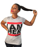 I AM HER - Tees for Women - Gray - I AM HER Apparel