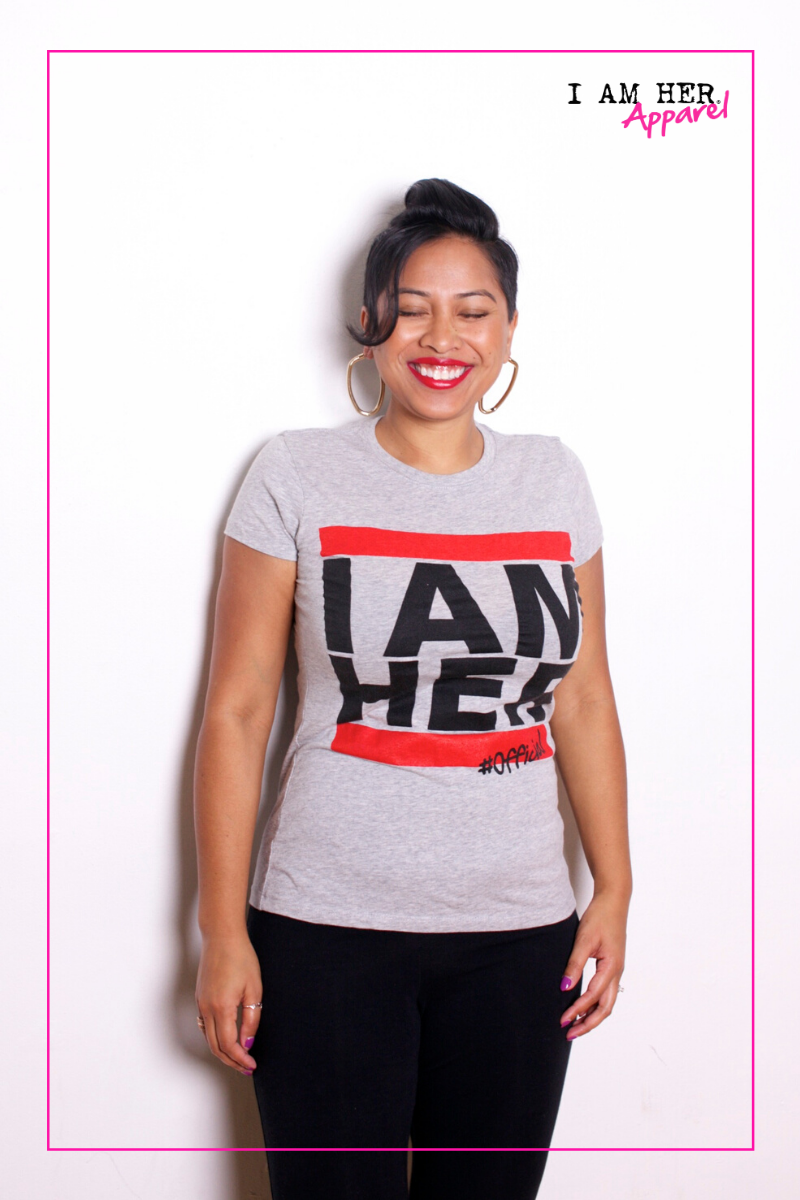 I AM HER - Tees for Women - Gray - I AM HER Apparel