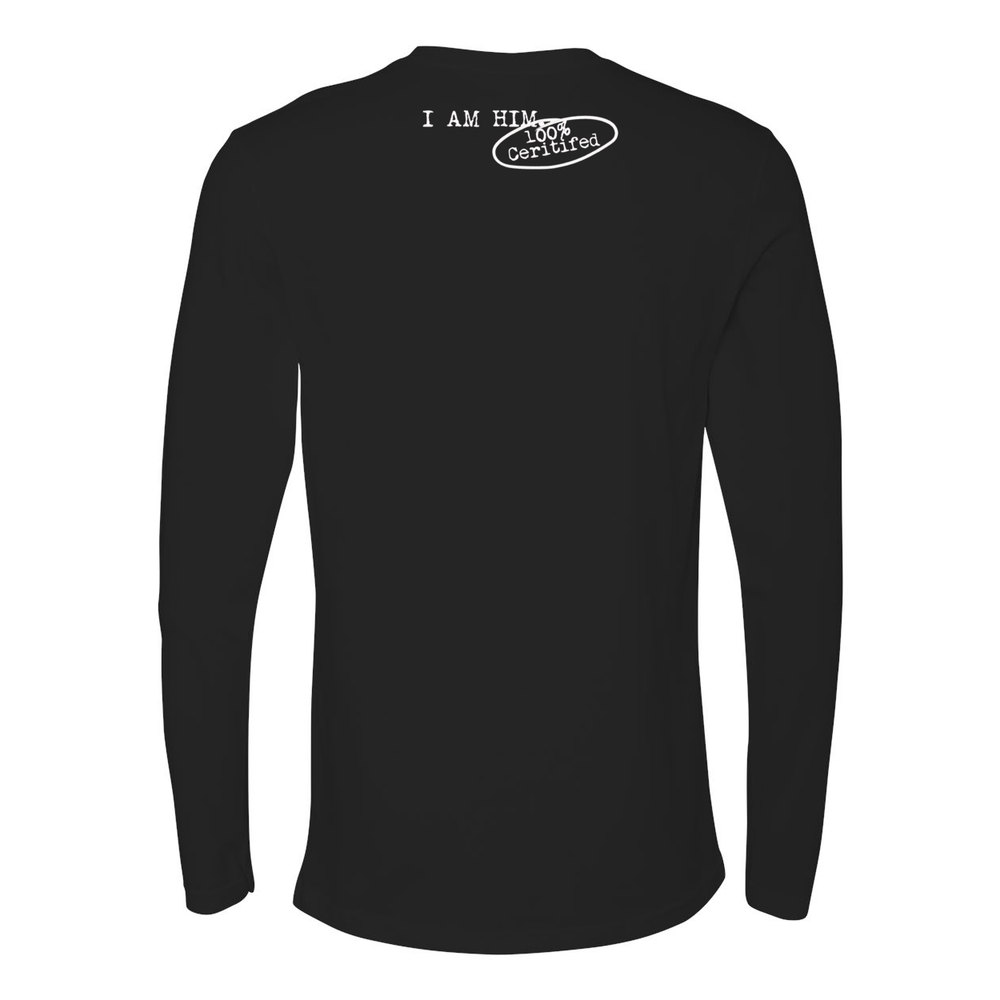 I AM A MAN Men's Longsleeve - Blk / Nvy - I AM HER Apparel