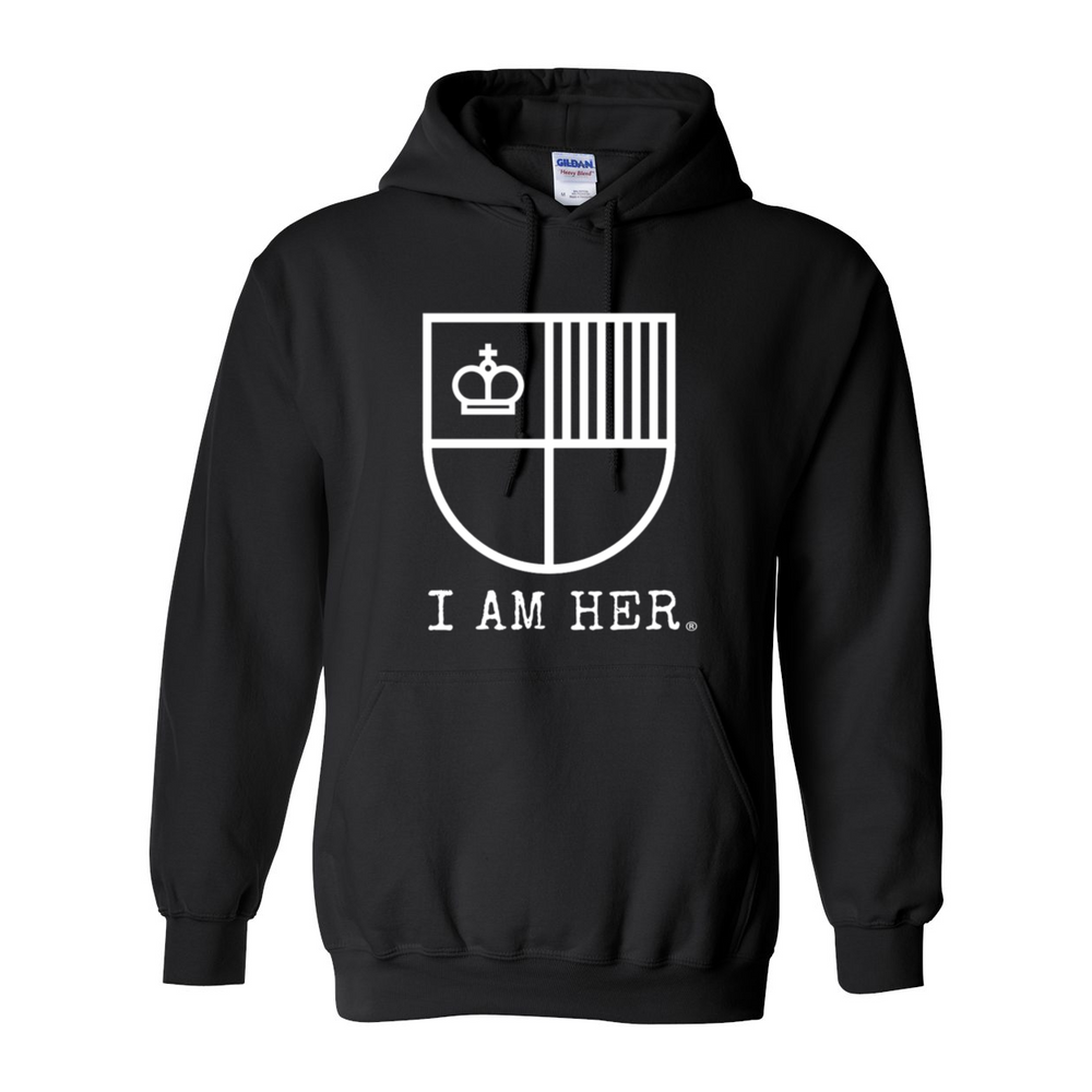 I AM HER Shield Women's Hooded Sweatshirt - I AM HER Apparel