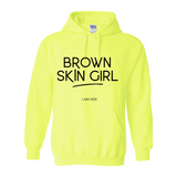 Brown Skin Girl Hooded Sweatshirt - I AM HER Apparel