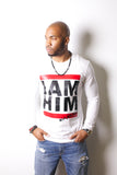 I AM HIM X I AM KING – Casual Men’s Longsleeve Shirt - White - I AM HER Apparel