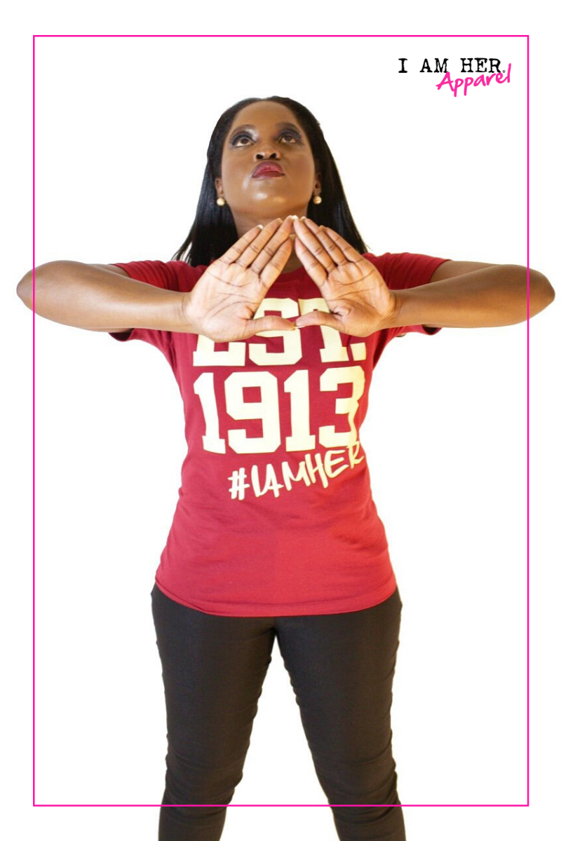 Delta Sigma Theta Inspired - EST. 1913 - Tees for Women - I AM HER Apparel
