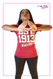 Delta Sigma Theta Inspired - EST. 1913 - Tees for Women - I AM HER Apparel