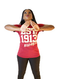 Delta Sigma Theta Inspired - EST. 1913 - Tees for Women - I AM HER Apparel