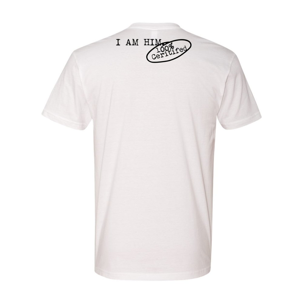 I AM A MAN' - Casual Men's White Tee - I AM HER Apparel