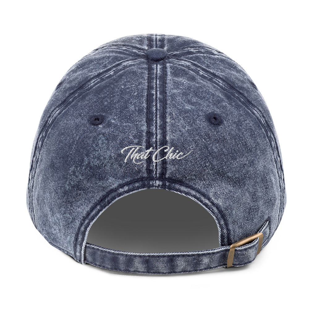 I AM HER Statement Vintage Denim Cap - I AM HER Apparel