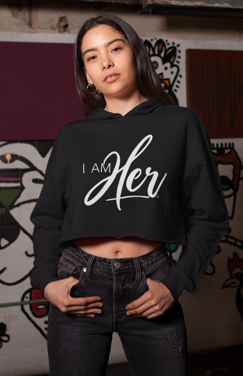 I AM HER Signature Cropped Fleece Hoodie - I AM HER Apparel