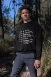 I AM A MAN Casual Mens Crewneck Sweatshirt - I AM HER Apparel