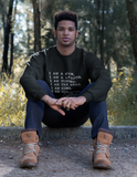 I AM A MAN Casual Mens Crewneck Sweatshirt - I AM HER Apparel