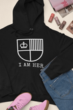 I AM HER Shield Women's Hooded Sweatshirt - I AM HER Apparel