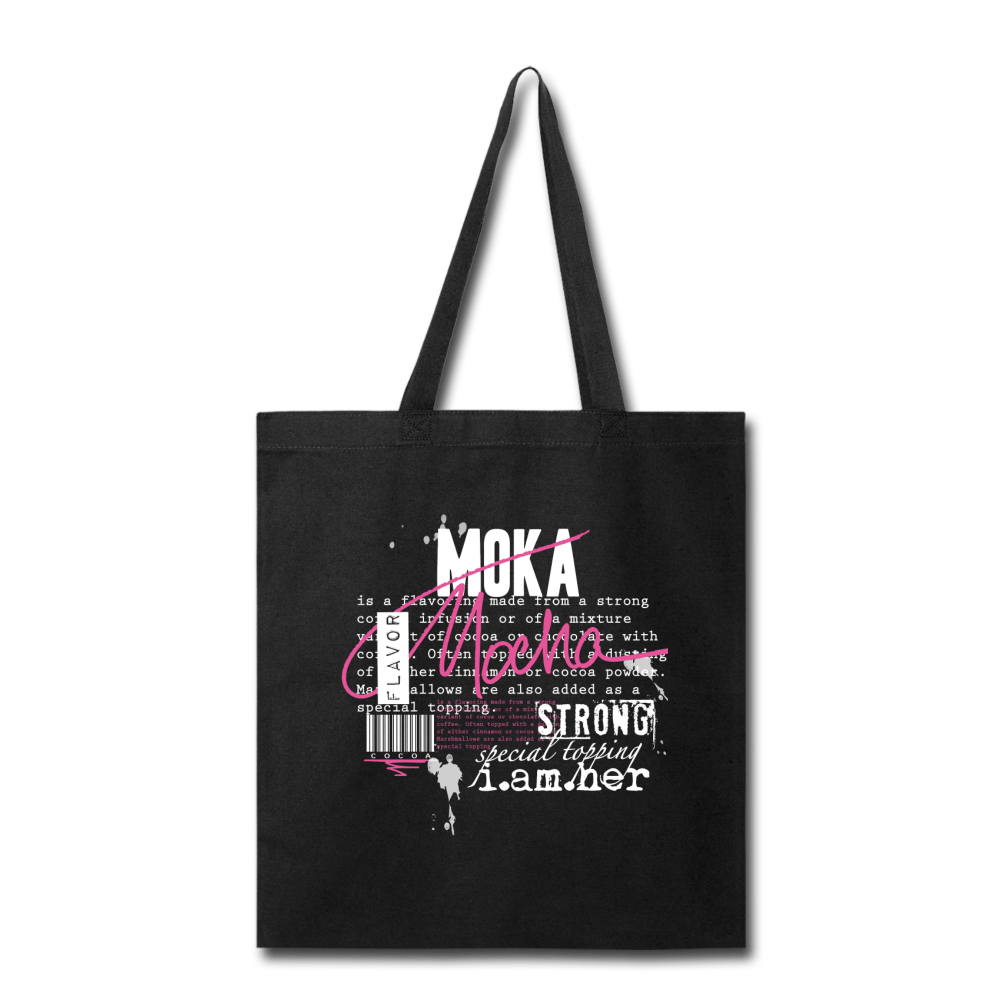 Mocha Canvas Tote Bag - I AM HER Apparel