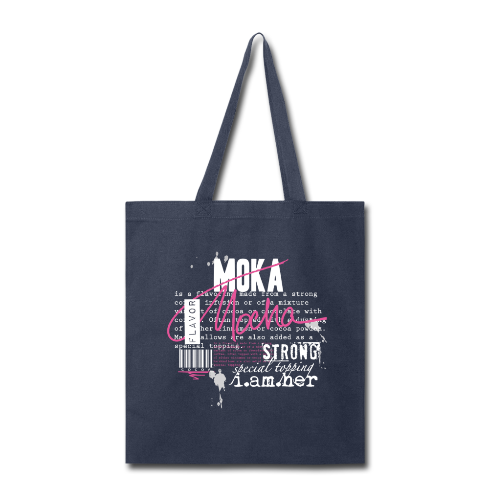 Mocha Canvas Tote Bag - I AM HER Apparel