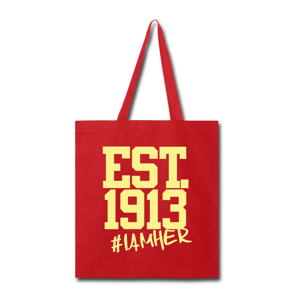 Delta Sigma Theta Inspired EST.1913 - Canvas Tote Bag - I AM HER Apparel