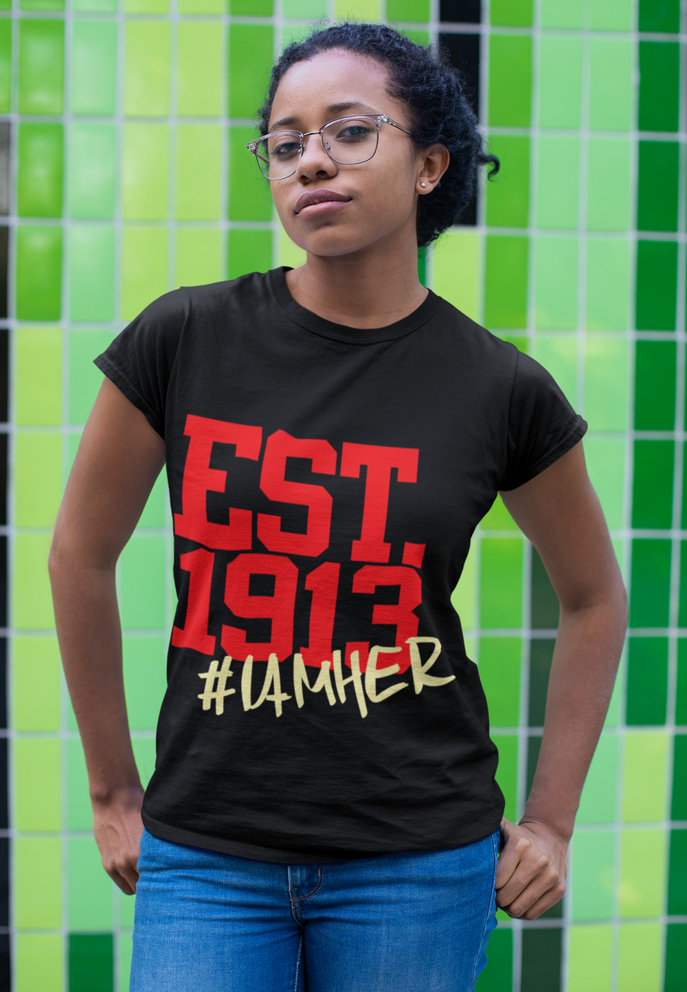 Delta Sigma Theta Inspired - EST. 1913 - Tees for Women - I AM HER Apparel