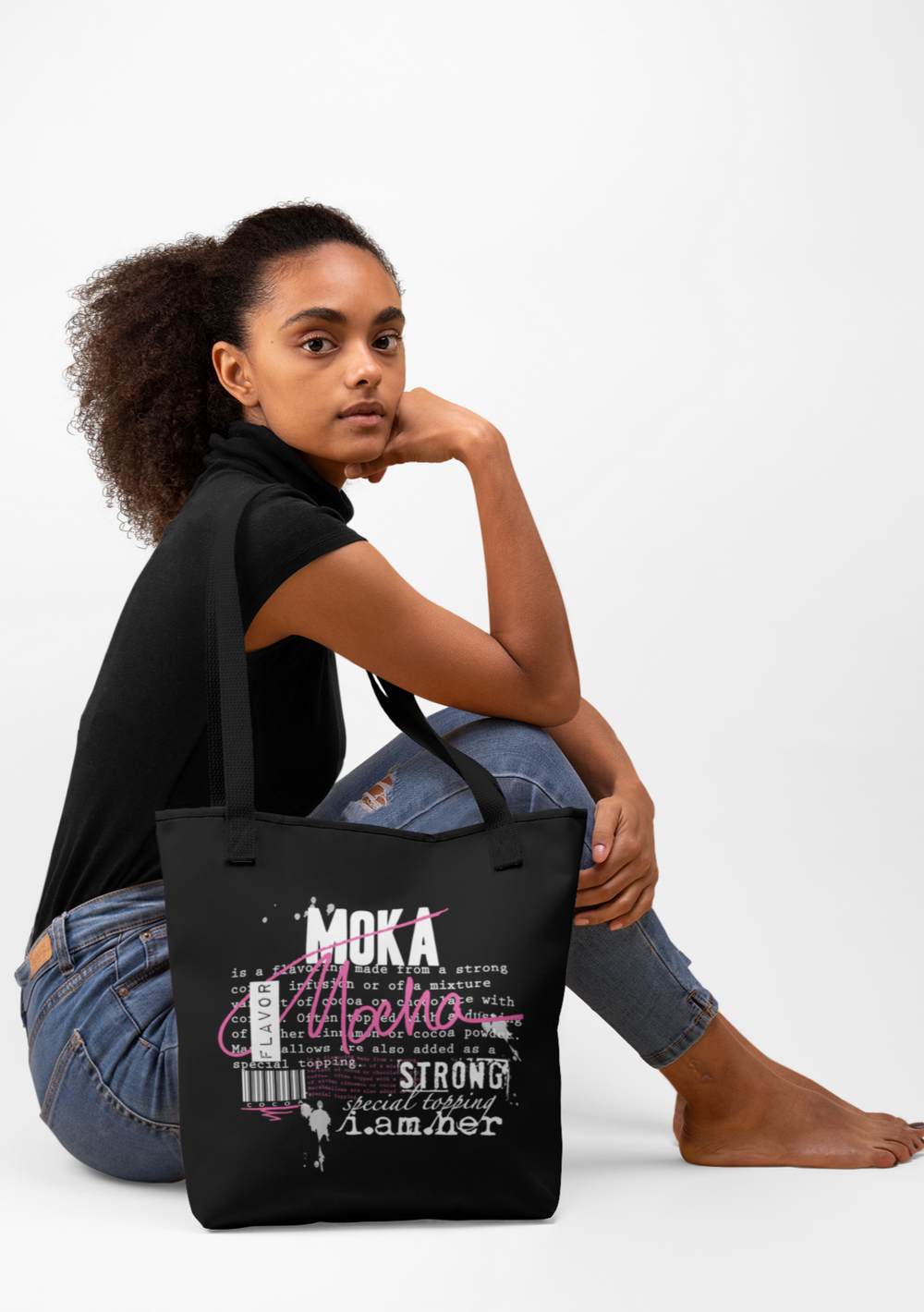 Mocha Canvas Tote Bag – I AM HER Apparel