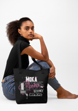 Mocha Canvas Tote Bag - I AM HER Apparel